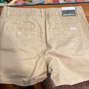 Eddie Bauer Tan Bermudas Cotton Blend Shorts